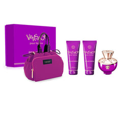 Versace Dylan Purple Kadın Parfüm EDP 100ML Duş Jeli 100ML Vücut Losyonu 100ML Çanta Hediye Seti